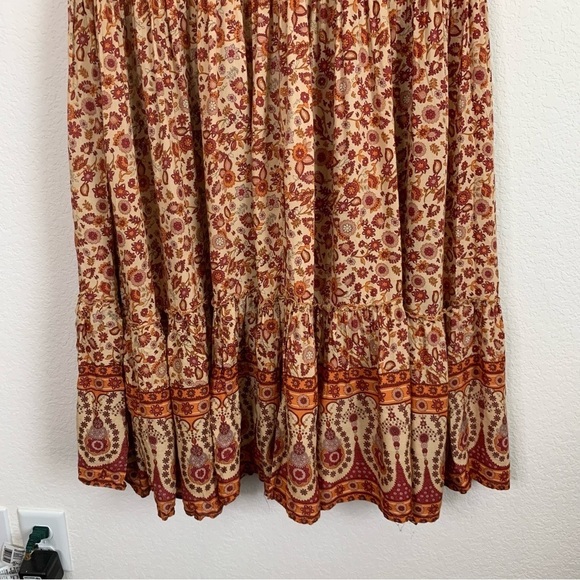 Aura the label flora long sleeve boho prairie maxi dress XL - Picture 11 of 11